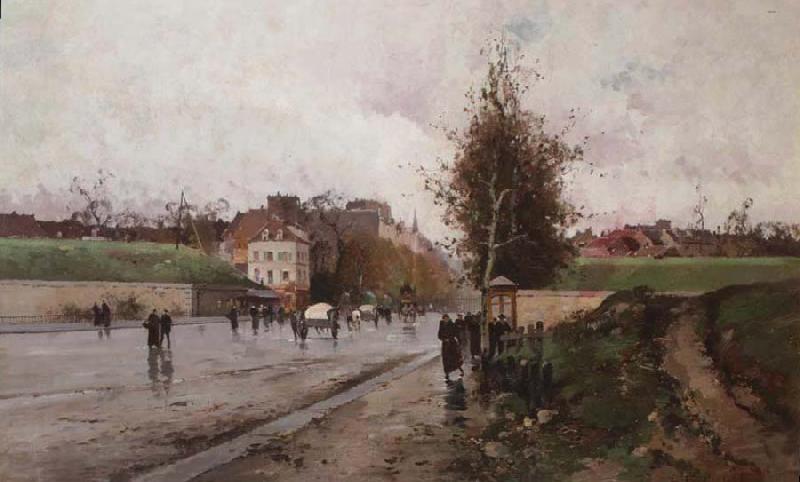 Eugene Galien-Laloue La Porte de Chatillon Sweden oil painting art